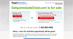 Desktop Screenshot of oalquimistadechad.com